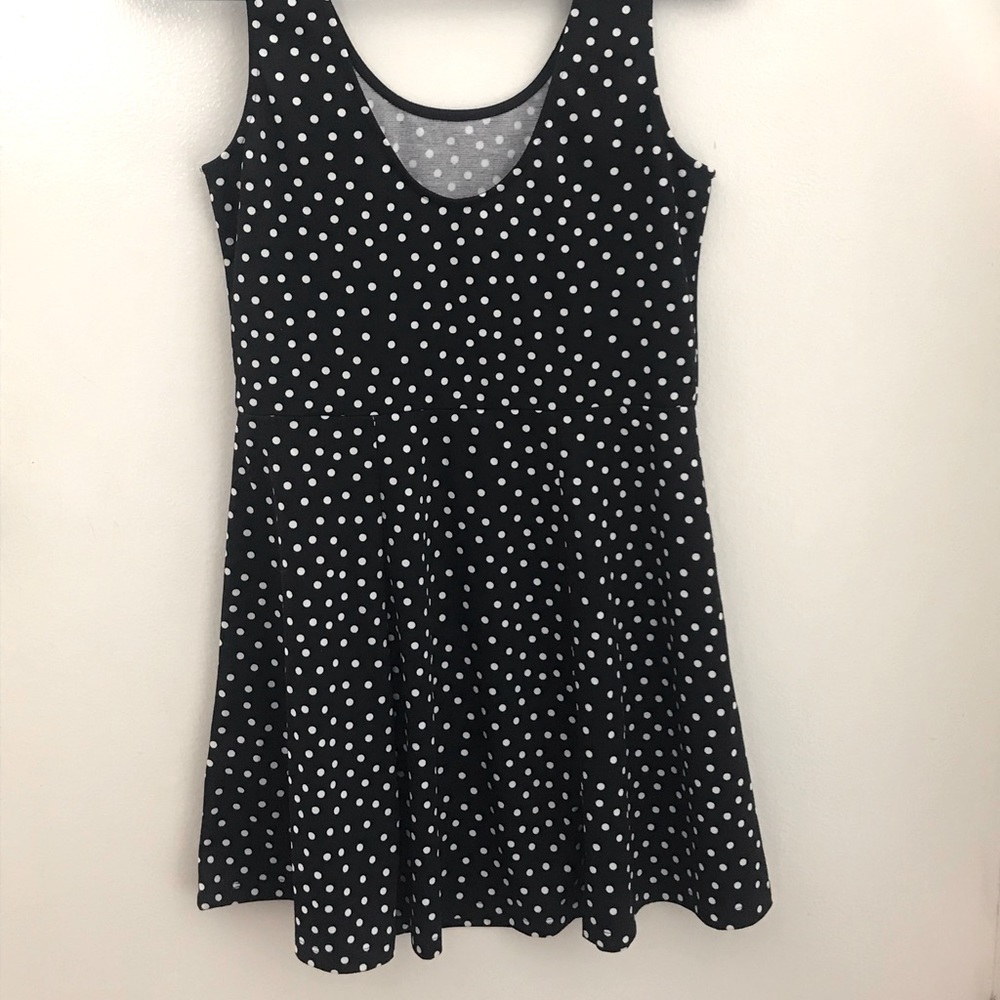H & M DIVIDED. Black and White polka dot dress